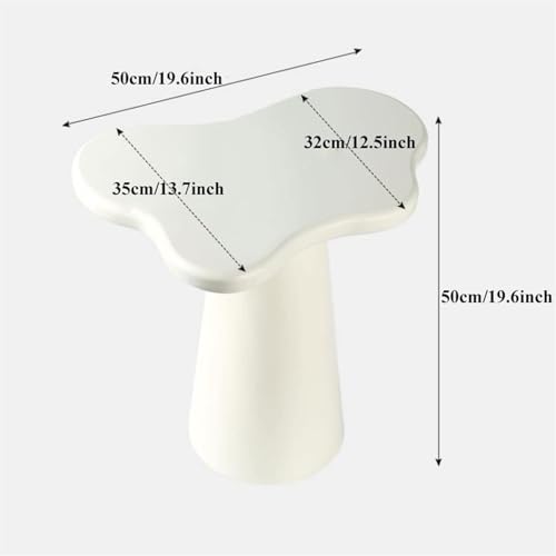 JAVYPPT Teetisch, Kleiner Weintisch, wolkenförmiger Couchtisch, Nachttisch, Kleiner Beistelltisch, Couchtisch for Büro, Wohnzimmer, Balkon und Schlafzimmer, niedrige Tische