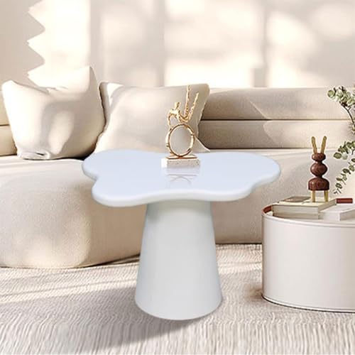 JAVYPPT Teetisch, Kleiner Weintisch, wolkenförmiger Couchtisch, Nachttisch, Kleiner Beistelltisch, Couchtisch for Büro, Wohnzimmer, Balkon und Schlafzimmer, niedrige Tische