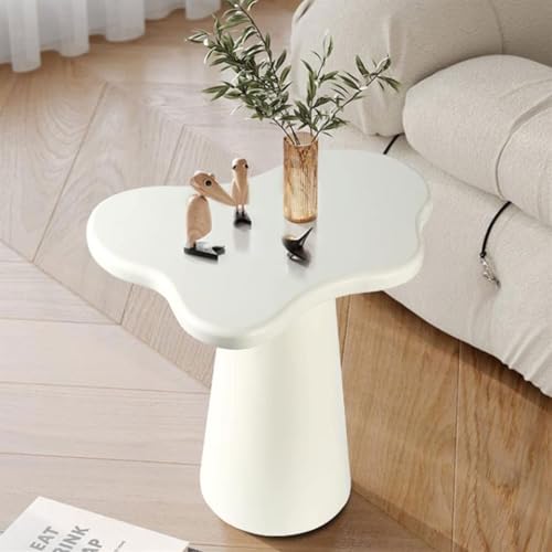 JAVYPPT Teetisch, Kleiner Weintisch, wolkenförmiger Couchtisch, Nachttisch, Kleiner Beistelltisch, Couchtisch for Büro, Wohnzimmer, Balkon und Schlafzimmer, niedrige Tische