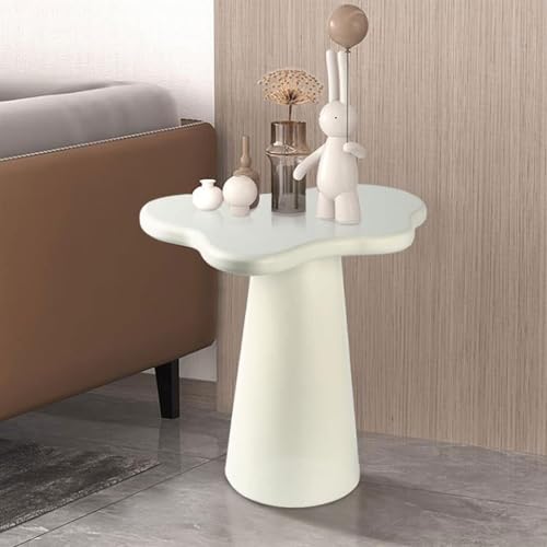 JAVYPPT Teetisch, Kleiner Weintisch, wolkenförmiger Couchtisch, Nachttisch, Kleiner Beistelltisch, Couchtisch for Büro, Wohnzimmer, Balkon und Schlafzimmer, niedrige Tische